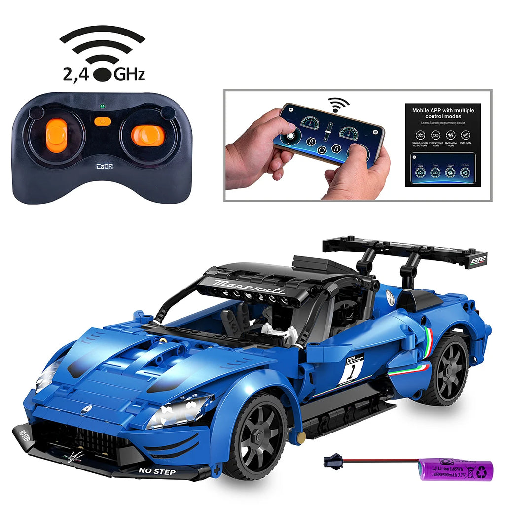 CaDA Maserati GT2 1:14 blau 2.4GHz RC 549T