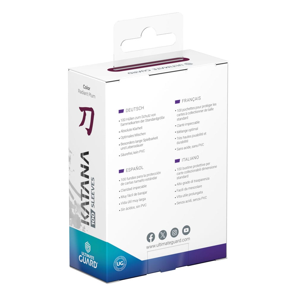 Ultimate Guard - Katana Sleeves Standardgröße - Radiant Plum (100 Sleeves)