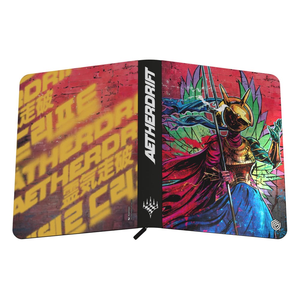 Ultimate Guard - Zipfolio 360 9-Pocket BINDER - Xenoskin Magic: The Gathering "Aetherdrift" - Hazoret, Godseeker