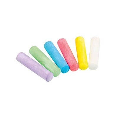 20 Straßenmalkreiden 7 Farben rund 85x20mm i Eimer - ab 3 Jahren
