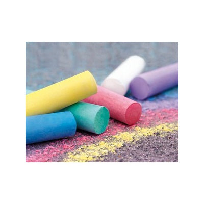 20 Straßenmalkreiden 7 Farben rund 85x20mm i Eimer - ab 3 Jahren