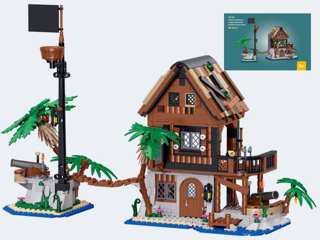 BRIXIES Plus Piraten-Insel 858T