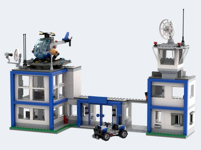 BRIXIES Plus Polizei Station 822T 6+