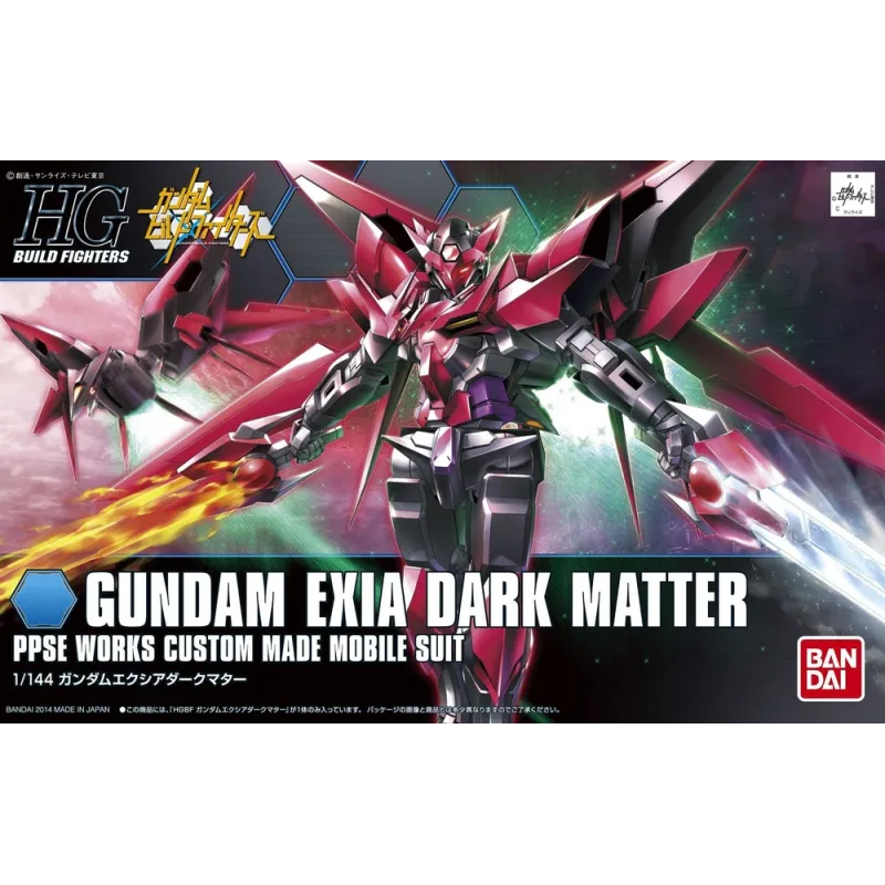 Bandai - HG PPGN-001 Gundam Exia Dark Matter - Maßstab 1:144