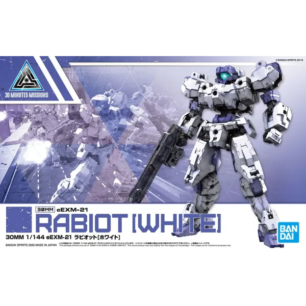 Bandai - 30 Minutes Missions - Der eEXM-21 Rabiot (White) - Maßstab 1:144