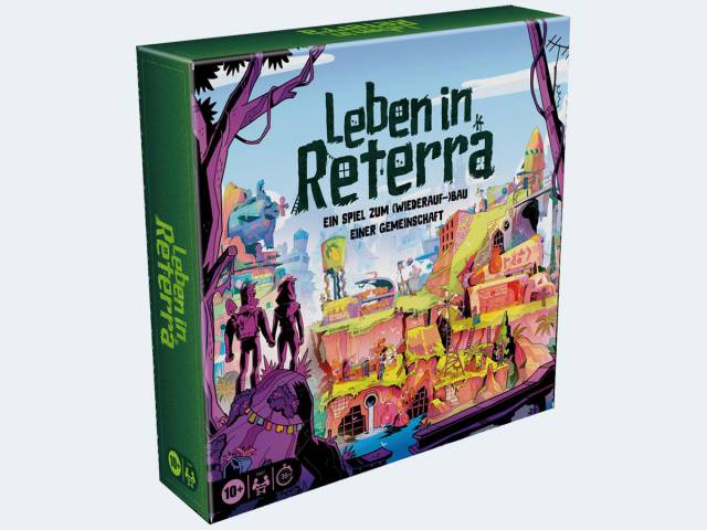 Leben in Reterra - 104 Plättchen, 32 Holz-Figuren - ab 10 Jahren
