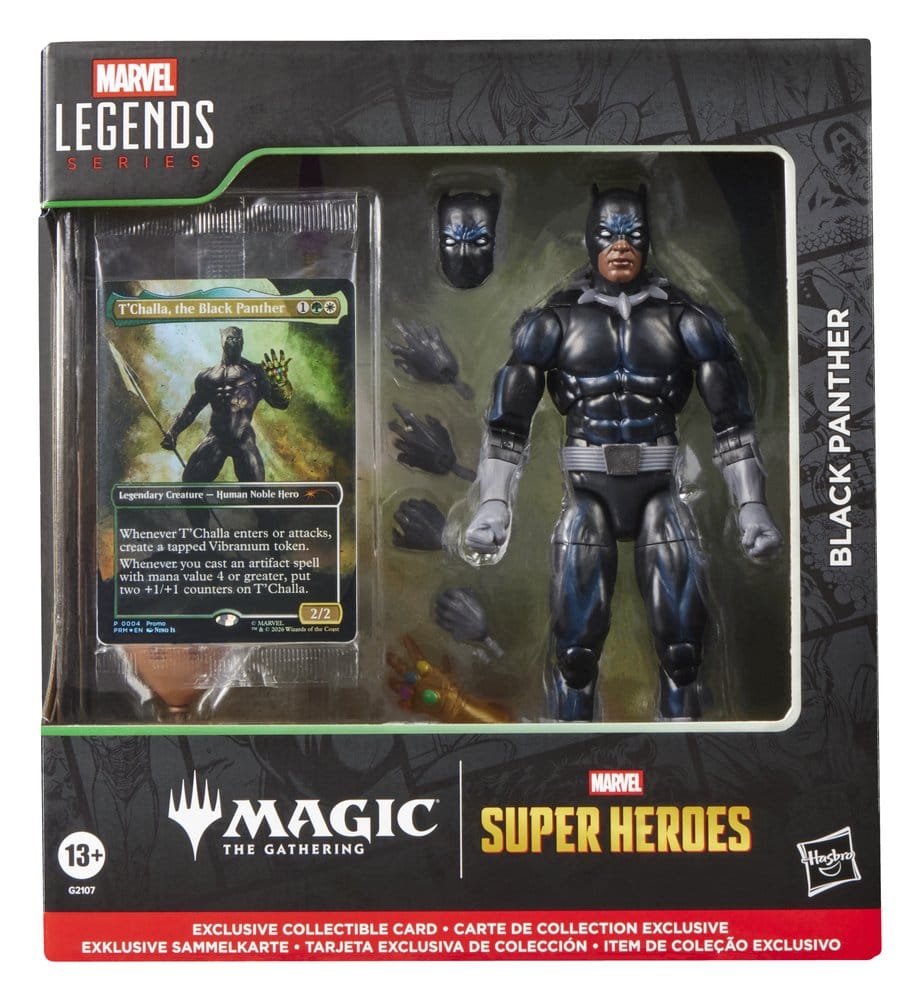 VORBESTELLUNG - Marvel Legends Magic: The Gathering Actionfigur Black Panther 15 cm + exklusive MtG Foil-Karte (Kopie)