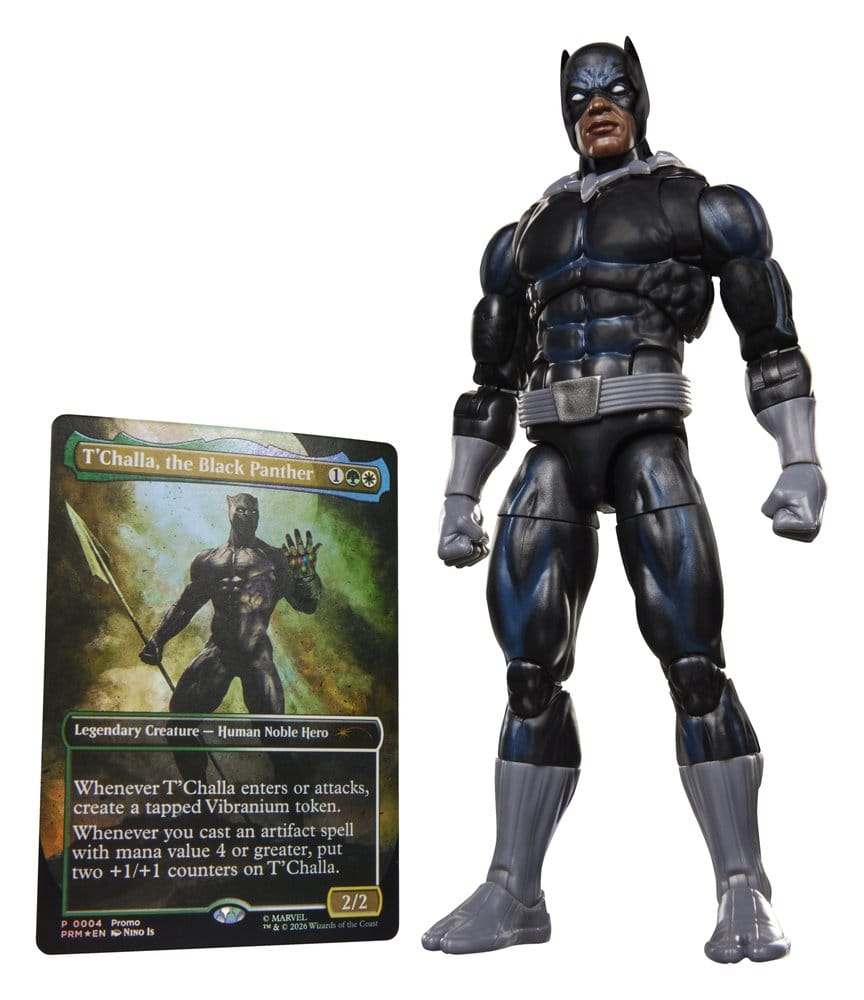 VORBESTELLUNG - Marvel Legends Magic: The Gathering Actionfigur Black Panther 15 cm + exklusive MtG Foil-Karte (Kopie)