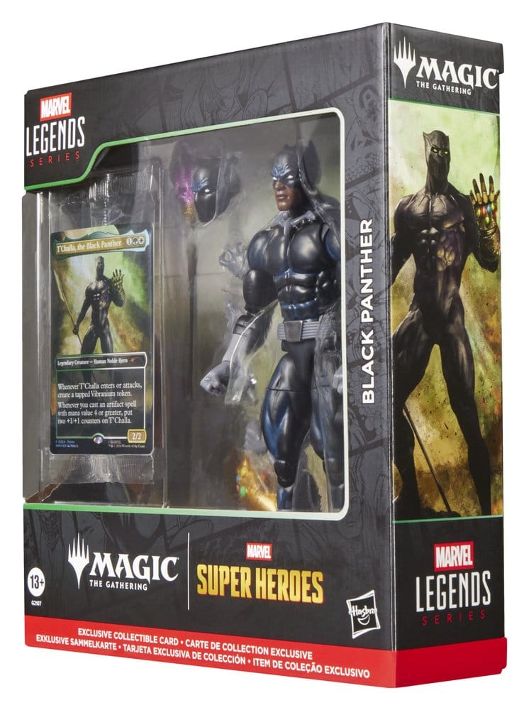 VORBESTELLUNG - Marvel Legends Magic: The Gathering Actionfigur Black Panther 15 cm + exklusive MtG Foil-Karte (Kopie)