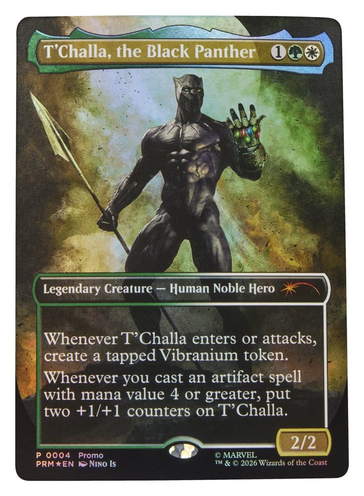 VORBESTELLUNG - Marvel Legends Magic: The Gathering Actionfigur Black Panther 15 cm + exklusive MtG Foil-Karte (Kopie)