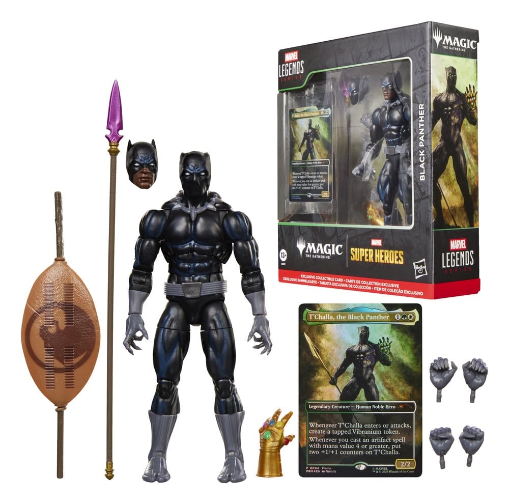 VORBESTELLUNG - Marvel Legends Magic: The Gathering Actionfigur Black Panther 15 cm + exklusive MtG Foil-Karte (Kopie)