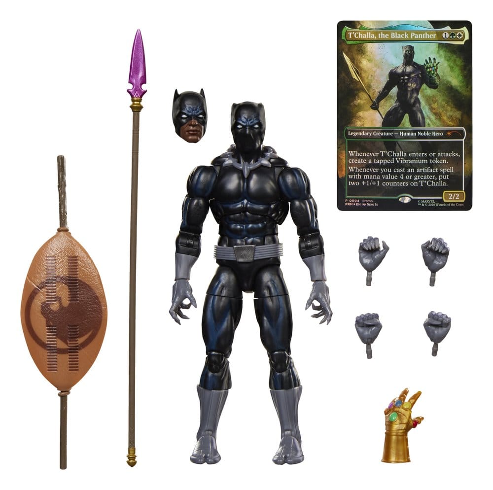 VORBESTELLUNG - Marvel Legends Magic: The Gathering Actionfigur Black Panther 15 cm + exklusive MtG Foil-Karte (Kopie)