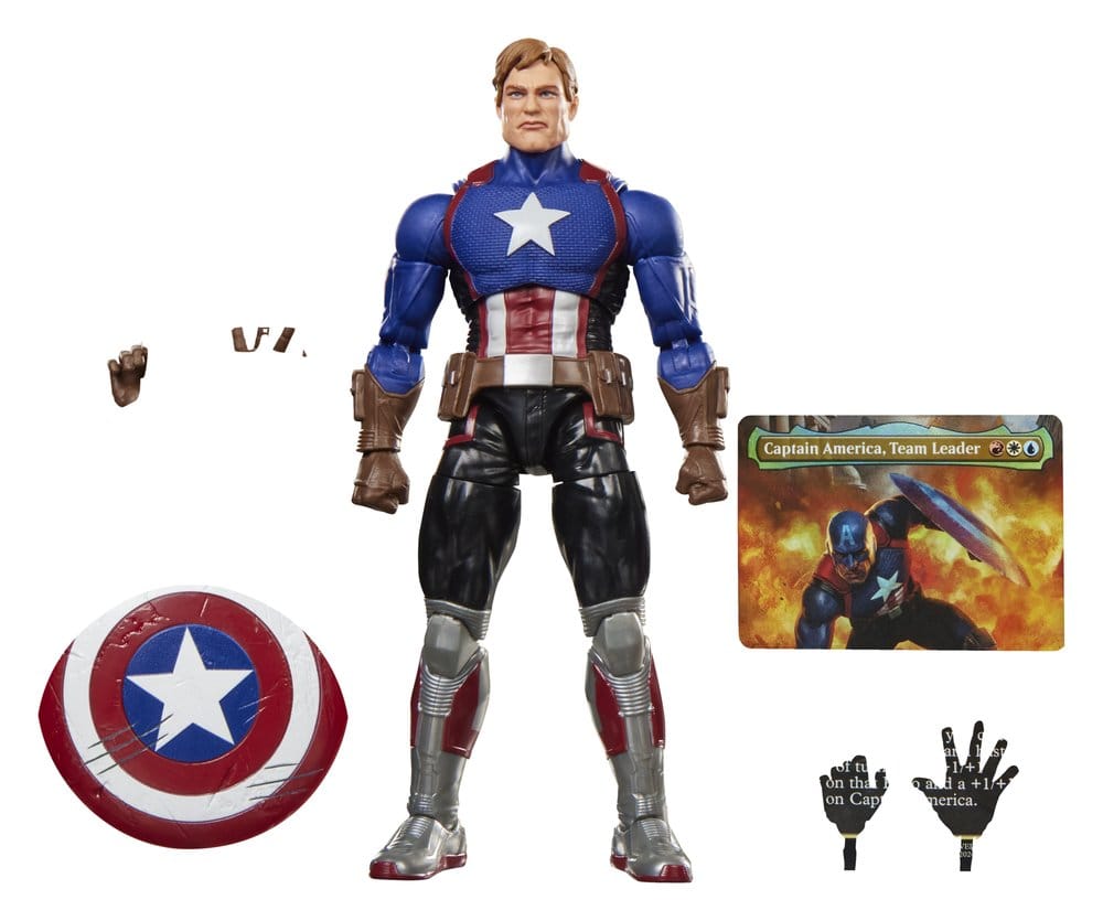 VORBESTELLUNG - Marvel Legends Magic: The Gathering Actionfigur Captain America (Avengers: Twilight) 15 cm + exklusive MtG Foil-Karte (Kopie)