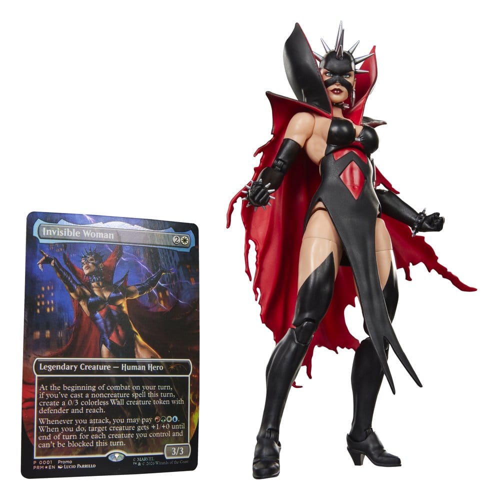 VORBESTELLUNG - Marvel Legends Magic: The Gathering Actionfigur Fantastic Four Malice (Sue Storm) 15 cm + exklusive MtG Foil-Karte