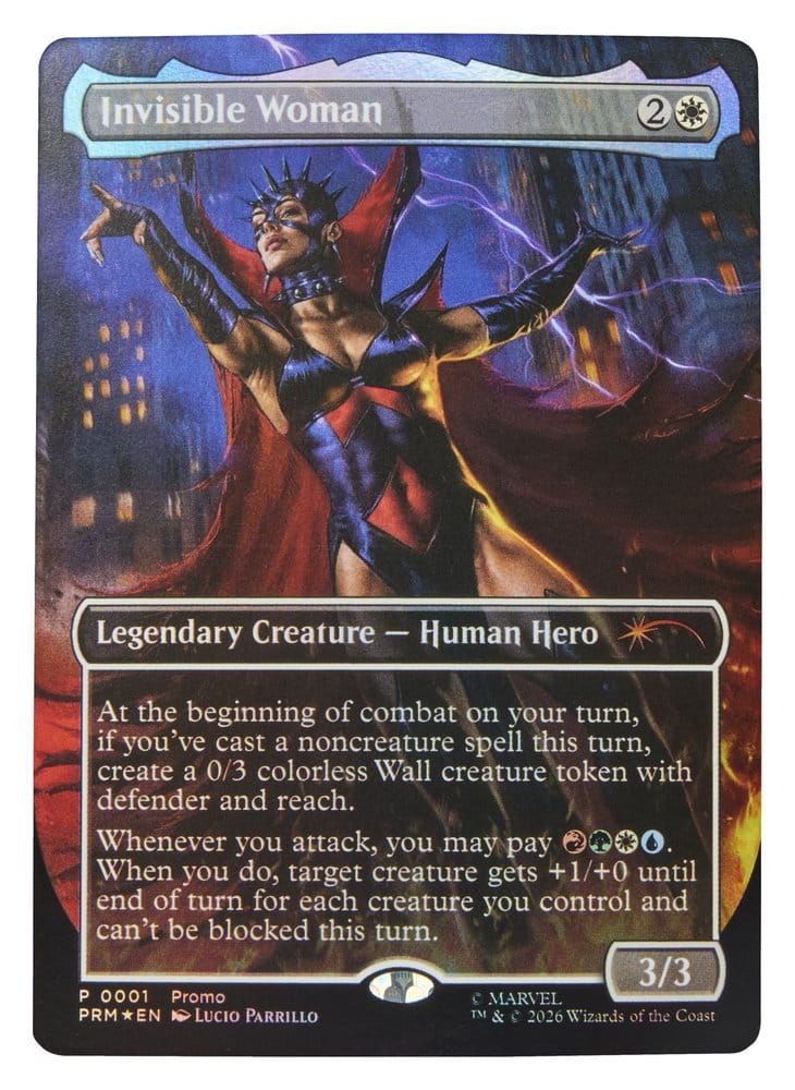 VORBESTELLUNG - Marvel Legends Magic: The Gathering Actionfigur Fantastic Four Malice (Sue Storm) 15 cm + exklusive MtG Foil-Karte
