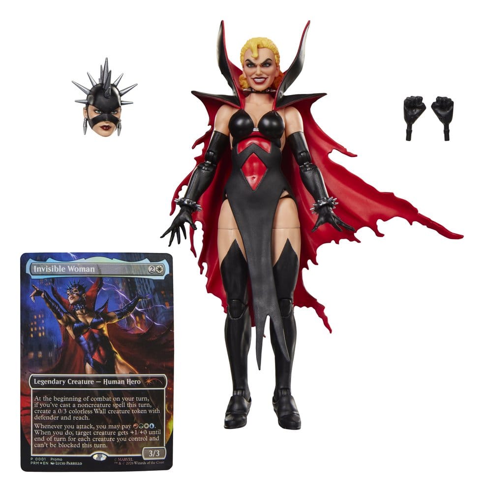 VORBESTELLUNG - Marvel Legends Magic: The Gathering Actionfigur Fantastic Four Malice (Sue Storm) 15 cm + exklusive MtG Foil-Karte
