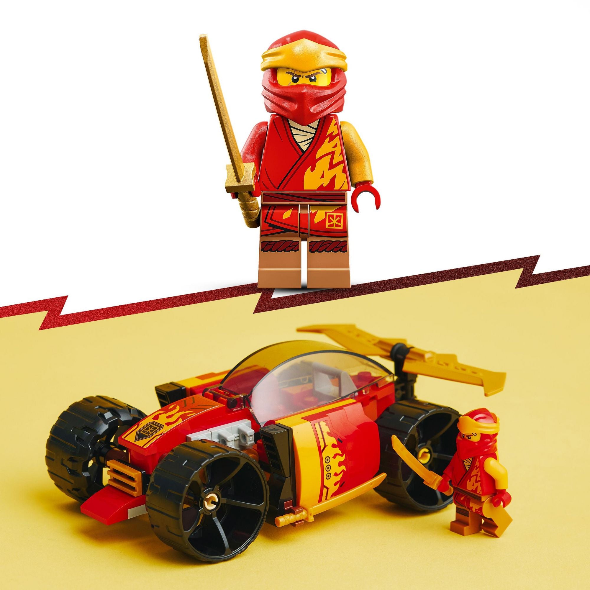 LEGO - NINJAGO 71780 Kais Ninja-Rennwagen EVO Spielzeug mit Minifigur - ab 6 Jahren
