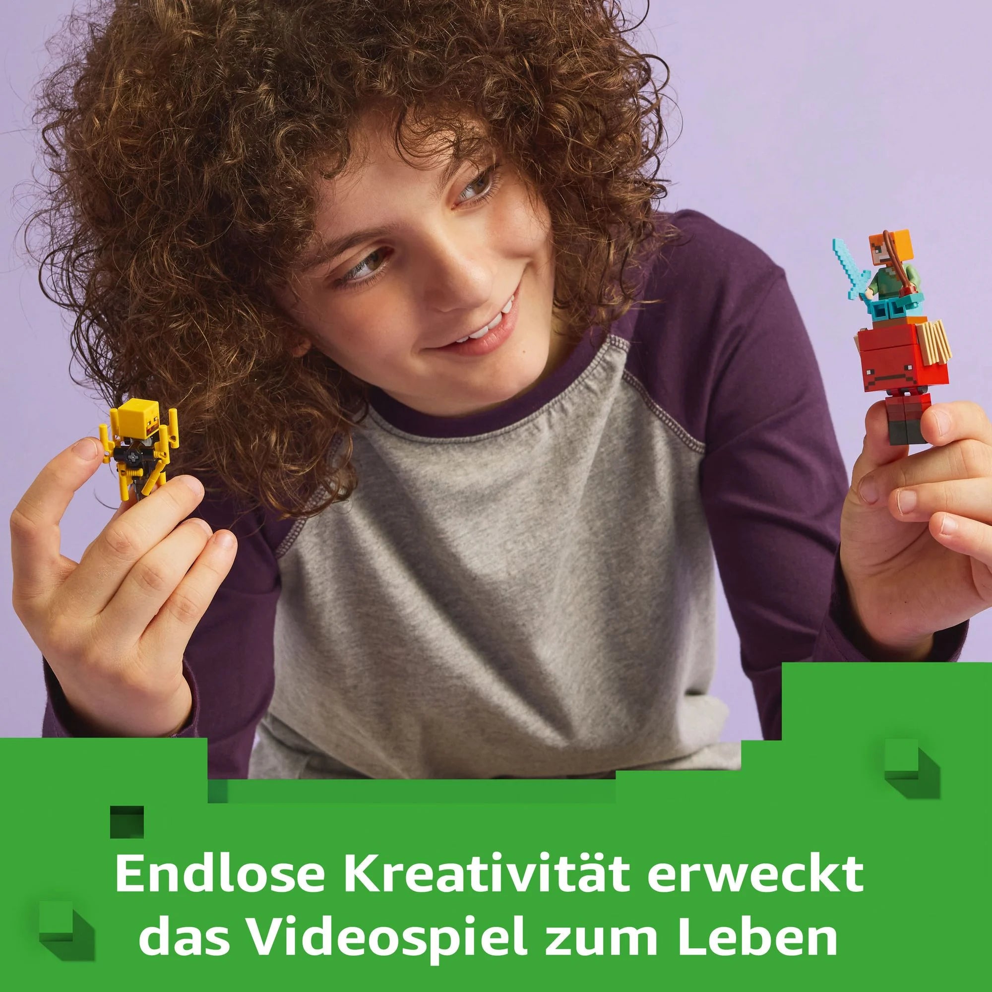 LEGO -  Minecraft 21266 Das Lava-Duell im Nether, Gamer Spielzeug Kinder  - ab 6 Jahren