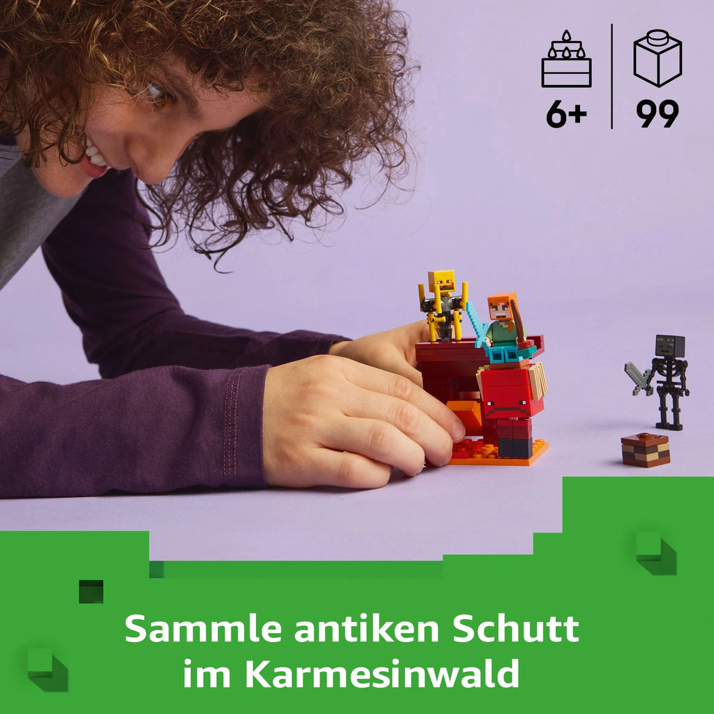 LEGO -  Minecraft 21266 Das Lava-Duell im Nether, Gamer Spielzeug Kinder  - ab 6 Jahren