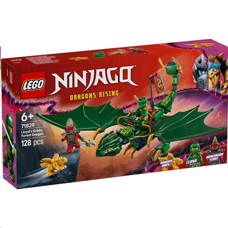 LEGO - NINJAGO Lloyds grüner Walddrache - Drache mit Minifiguren 71829 - ab 6 Jahren