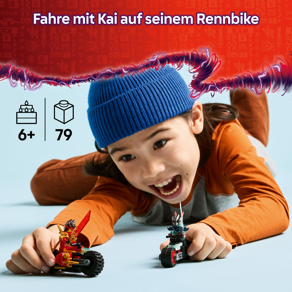 LEGO - NINJAGO Kais Motorradrennen - Set mit Ninja-Bikes - 71838 - ab 6 Jahren
