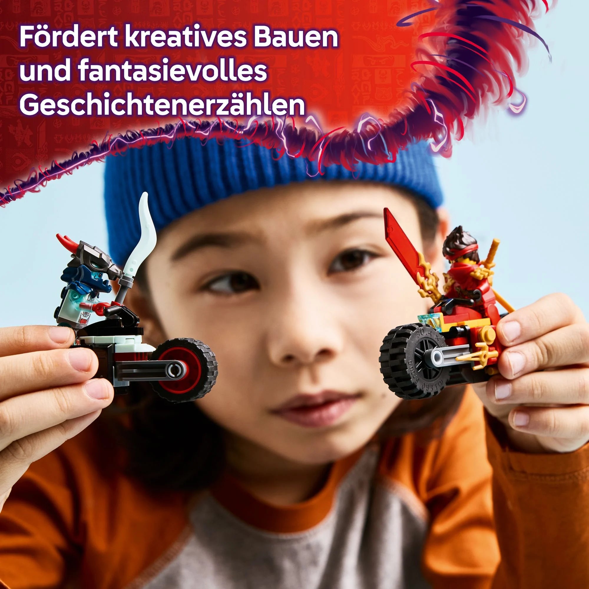 LEGO - NINJAGO Kais Motorradrennen - Set mit Ninja-Bikes - 71838 - ab 6 Jahren