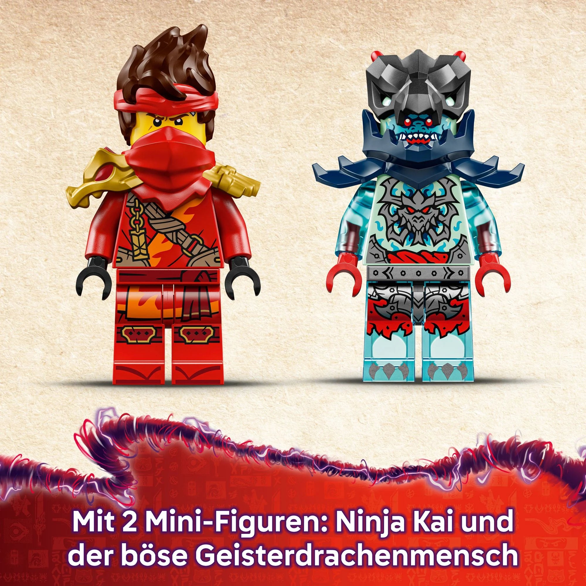 LEGO - NINJAGO Kais Motorradrennen - Set mit Ninja-Bikes - 71838 - ab 6 Jahren
