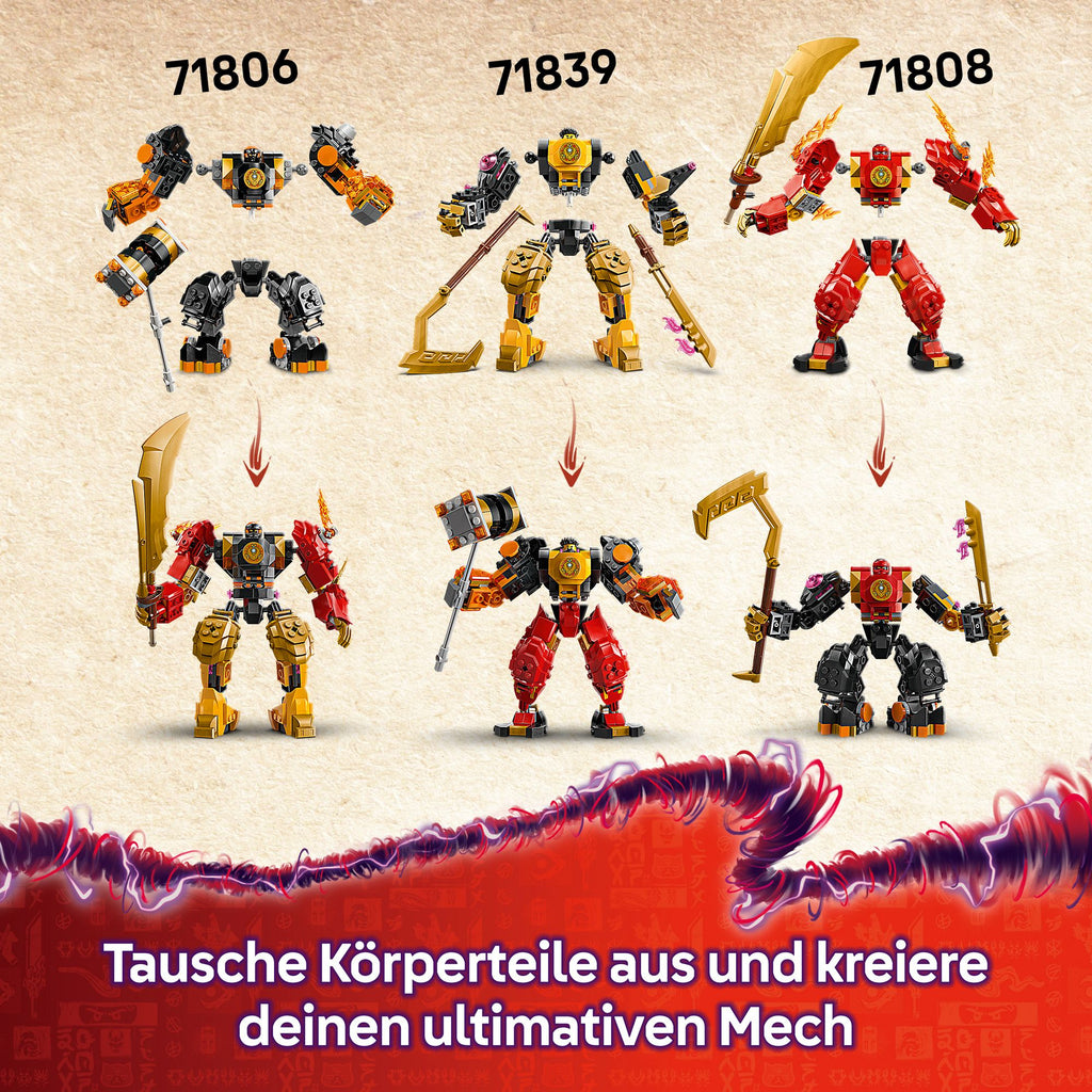 LEGO - NINJAGO Arins Spinjitzumech - Spielset mit 2 Minifiguren - 71839 - ab 7 Jahren