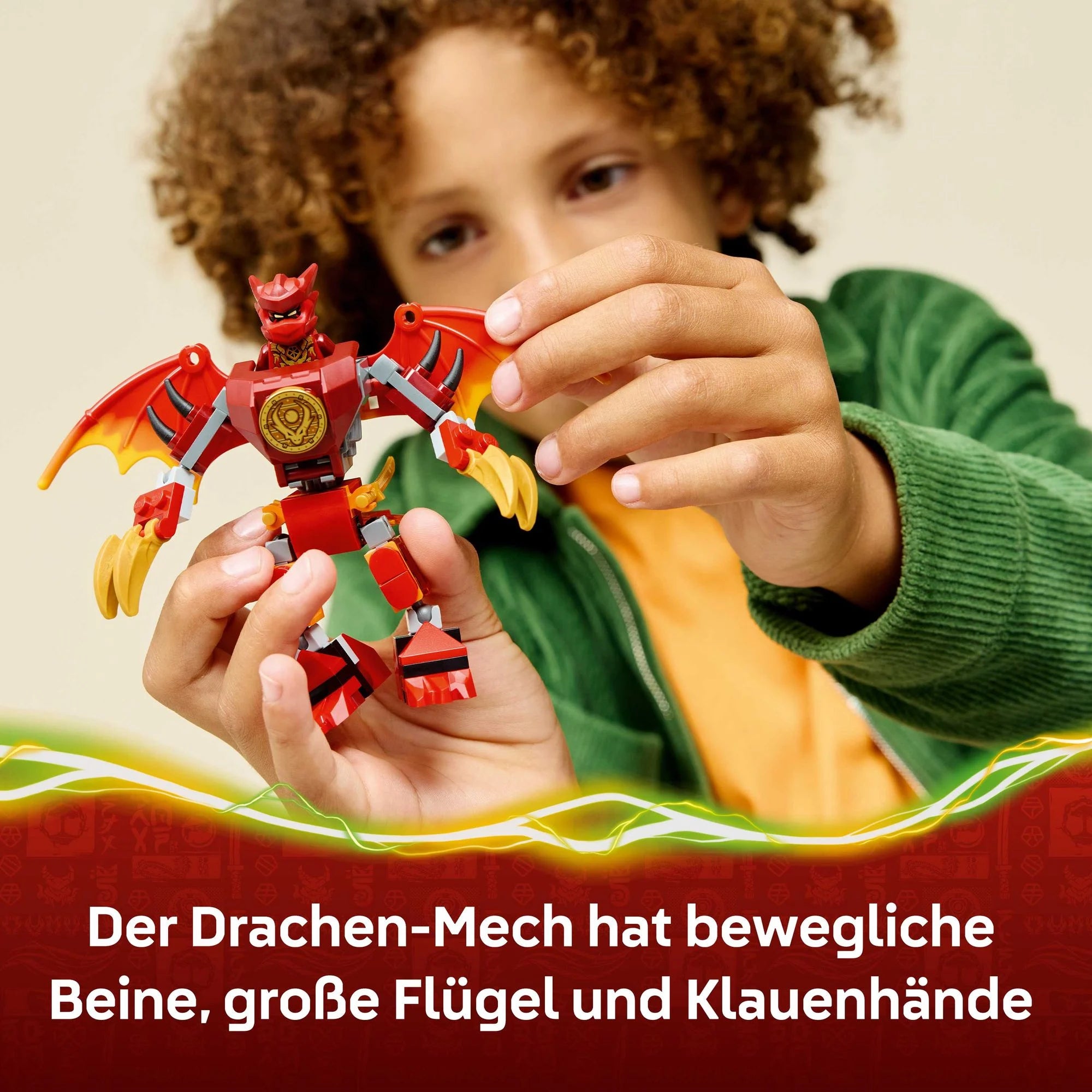 LEGO - NINJAGO 71851 Kais Drachen-Mech Battle Set, Spielzeug mit 3 Figuren - ab 6 Jahren