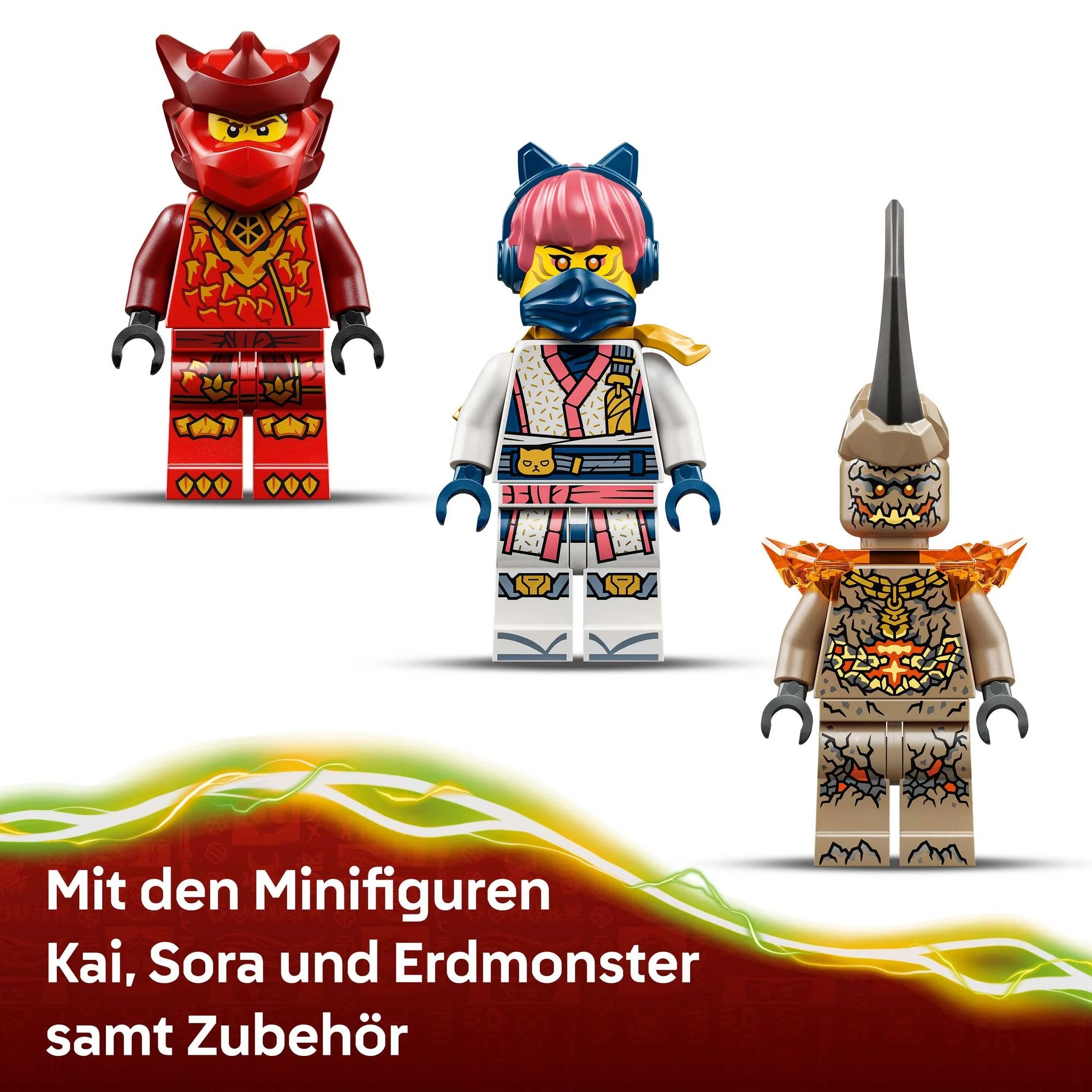 LEGO - NINJAGO 71851 Kais Drachen-Mech Battle Set, Spielzeug mit 3 Figuren - ab 6 Jahren