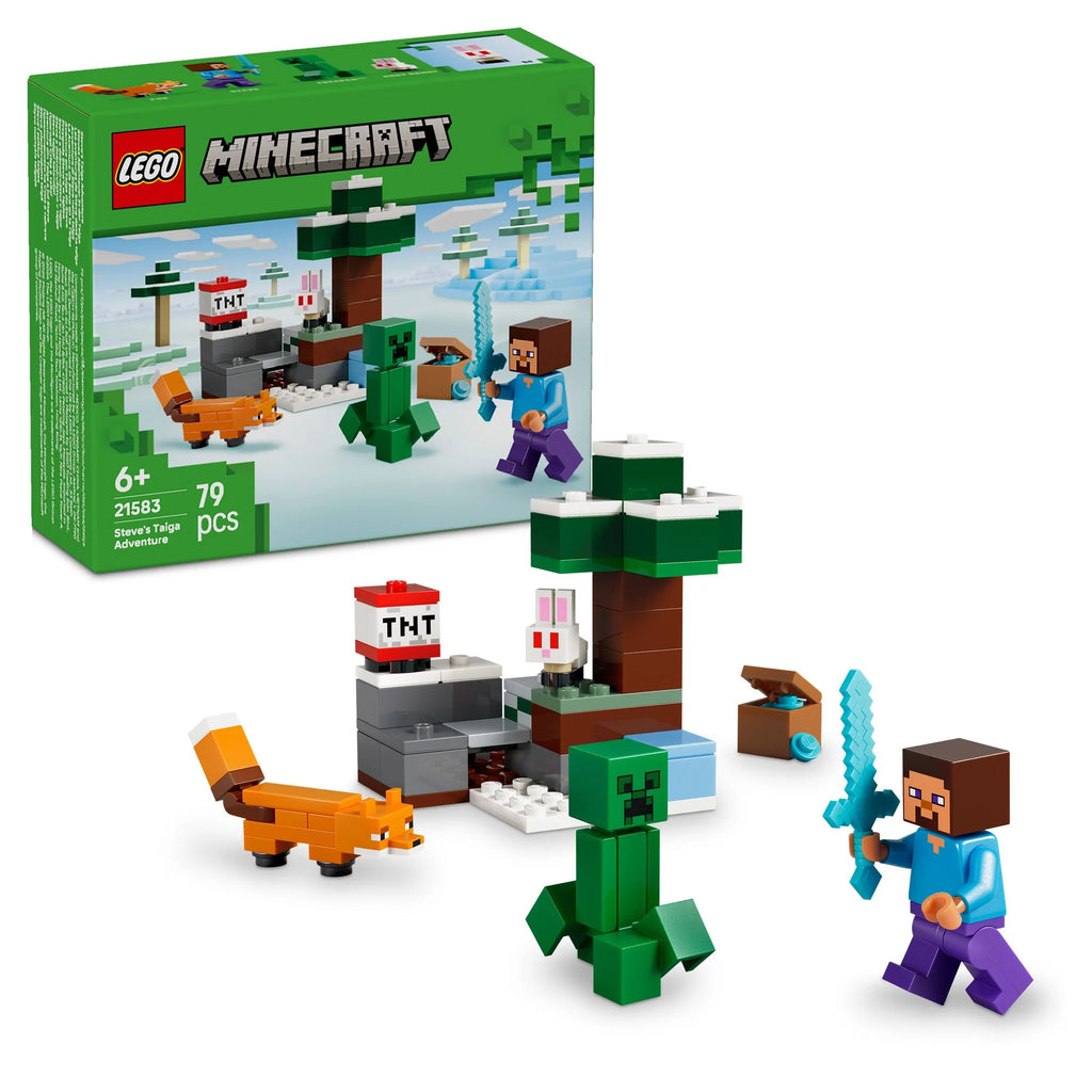 LEGO - Minecraft 21583 Steves Abenteuer der Taiga - ab 6 Jahren