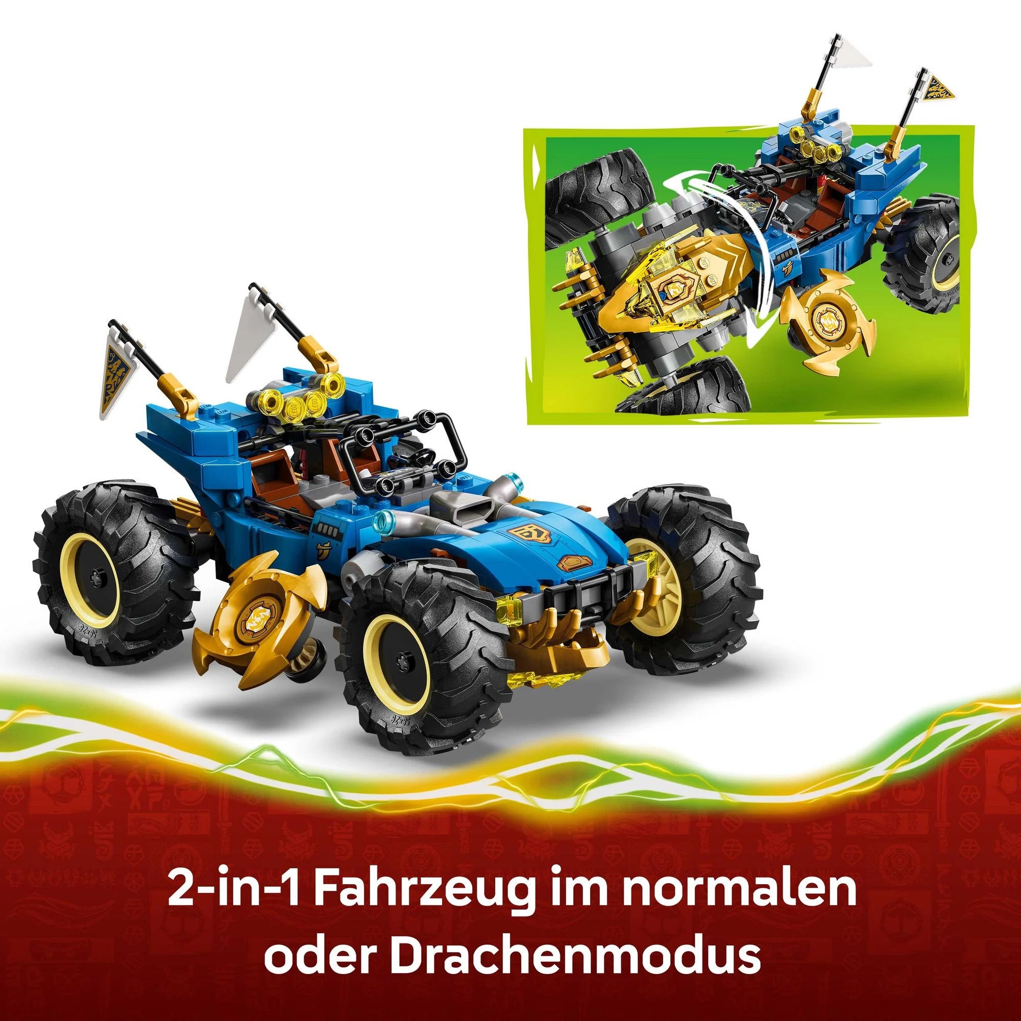 LEGO - NINJAGO 71856 Jays Transformationsflitzer - ab 8 Jahren