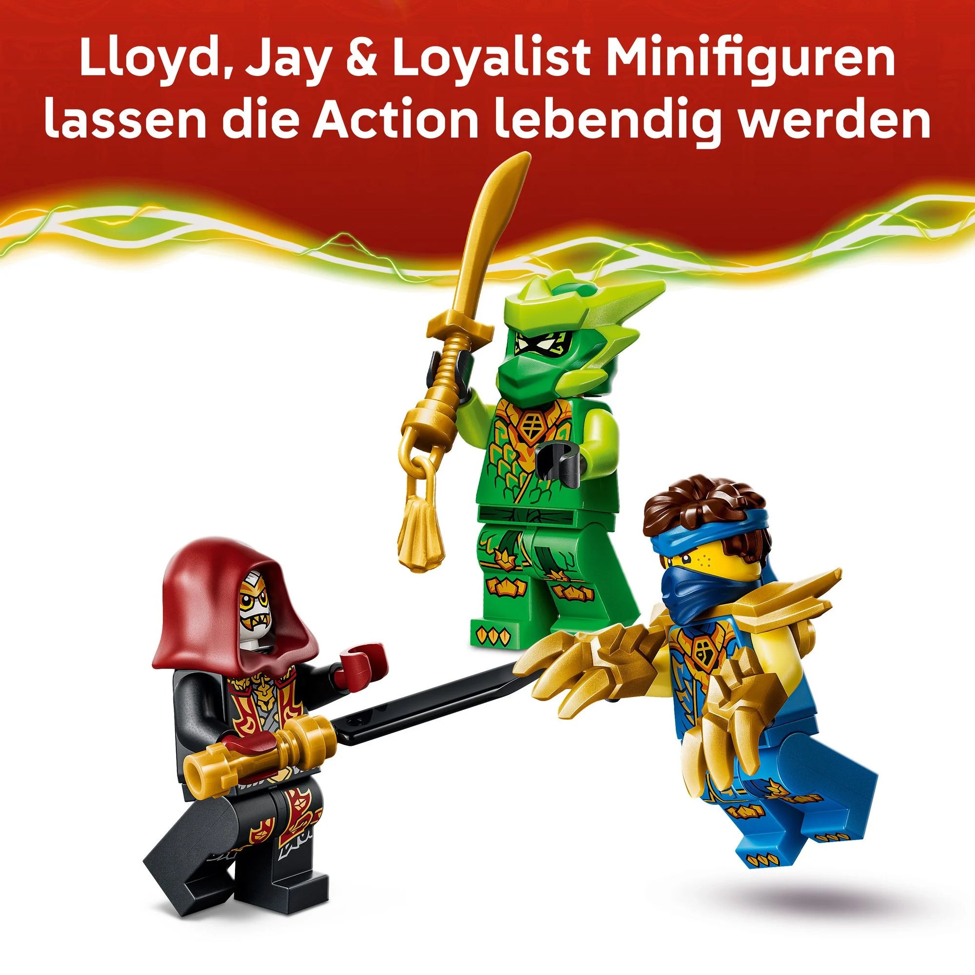 LEGO - NINJAGO 71862 Lloyds Drachen-Mech Battle Set, Spielset mit Actionfigur und 3 Minifiguren - ab 6 Jahren
