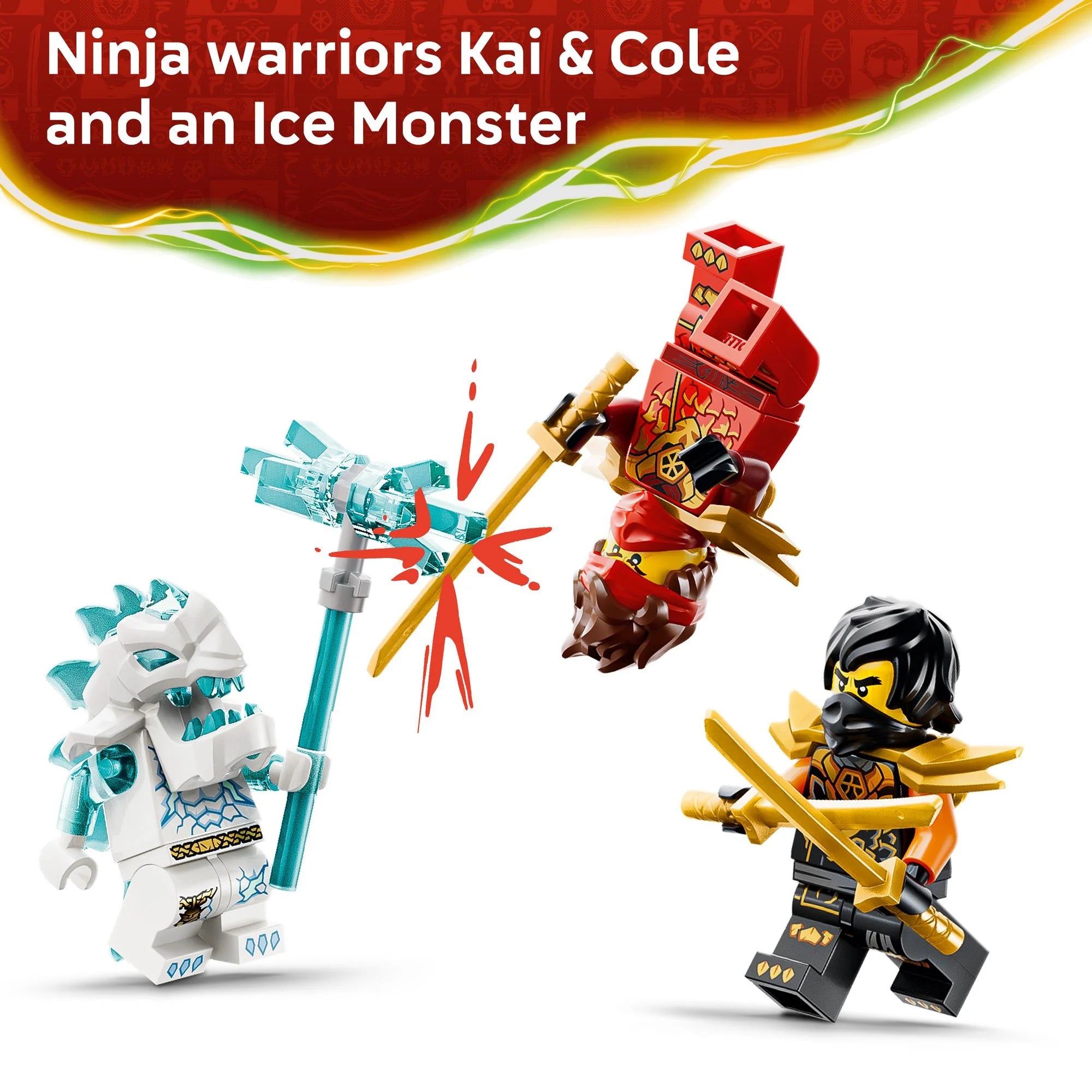 LEGO - NINJAGO 71864 Kais und Coles Kombi-Flitzer, Bauset mit 3 Minifiguren - ab 7 Jahren