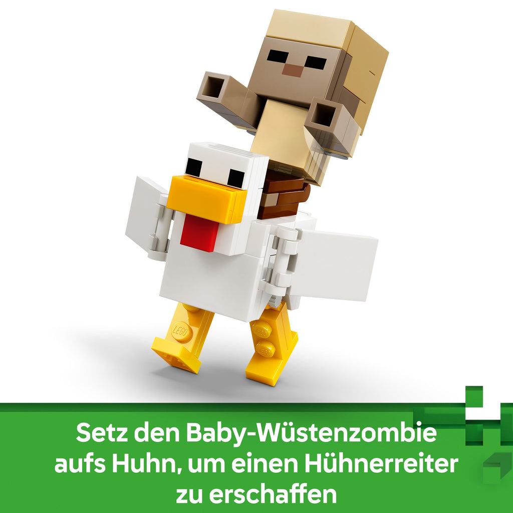 LEGO - Minecraft 21592 Angriff des Hühnerreiters in der Wüste - ab 9 Jahren