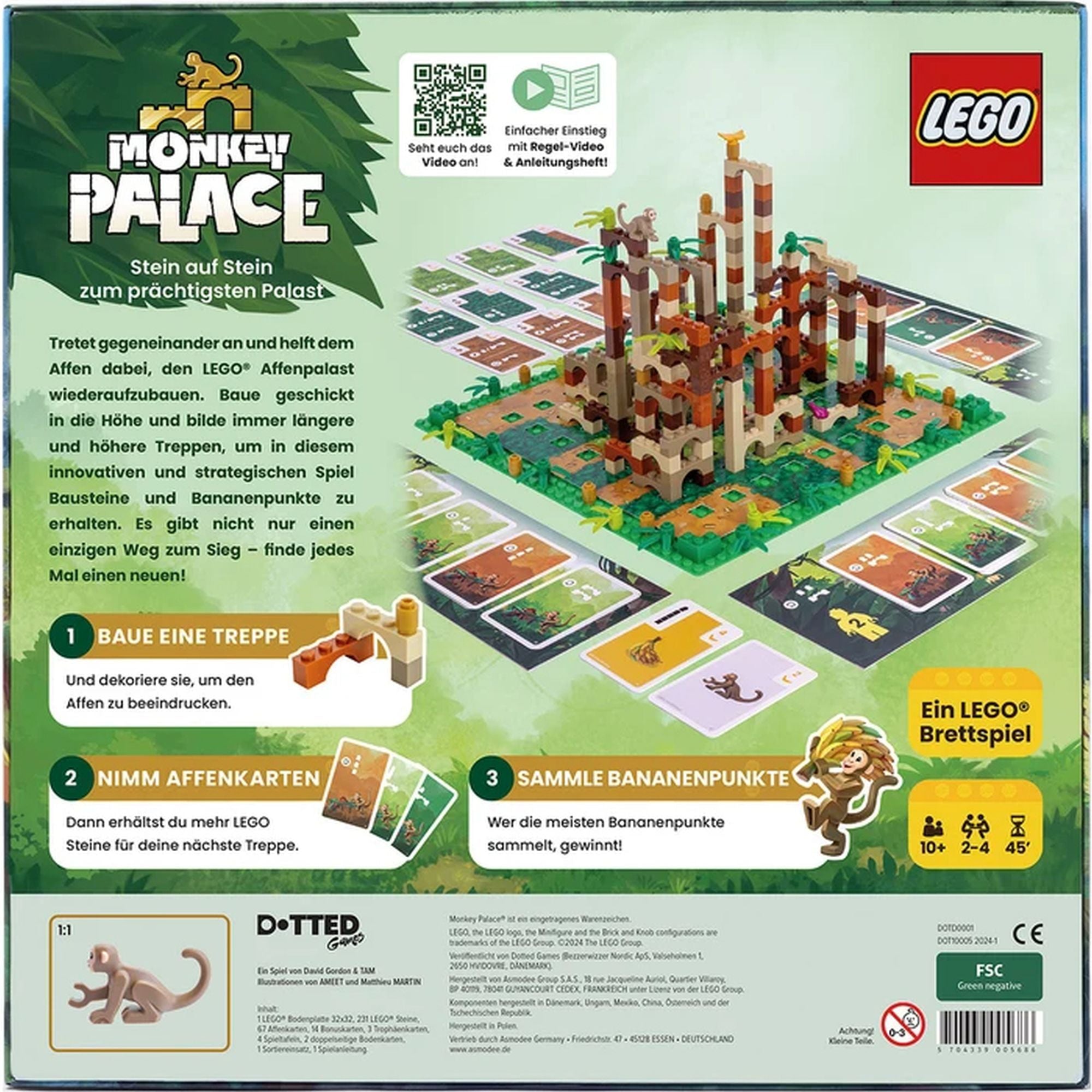 Monkey Palace LEGO-Brettspiel - Familienspiel - ab 10 Jahren