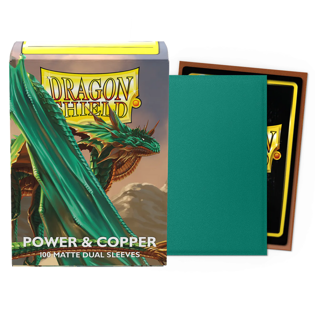 DS - Standard Dual Sleeves - Power & Copper [Matte] - (100 Sleeves)