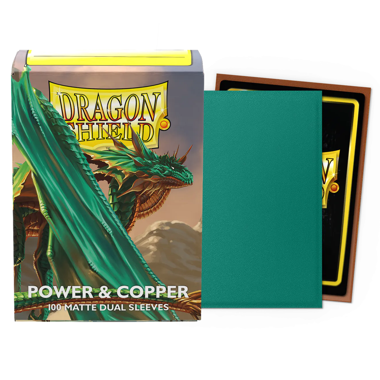 DS - Standard Dual Sleeves - Power & Copper [Matte] - (100 Sleeves)