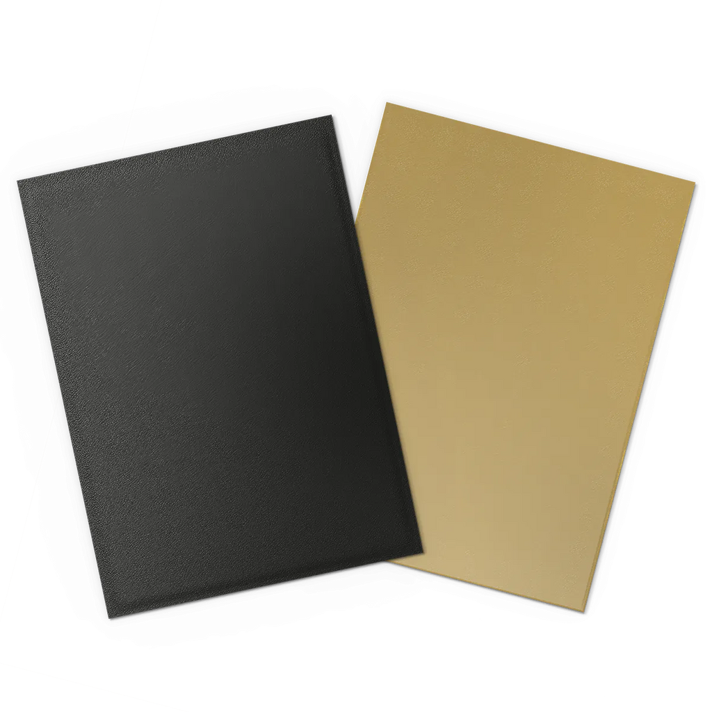 DS - Standard Dual Sleeves - Black & Gold [Matte] -  (100 Sleeves) (Kopie)