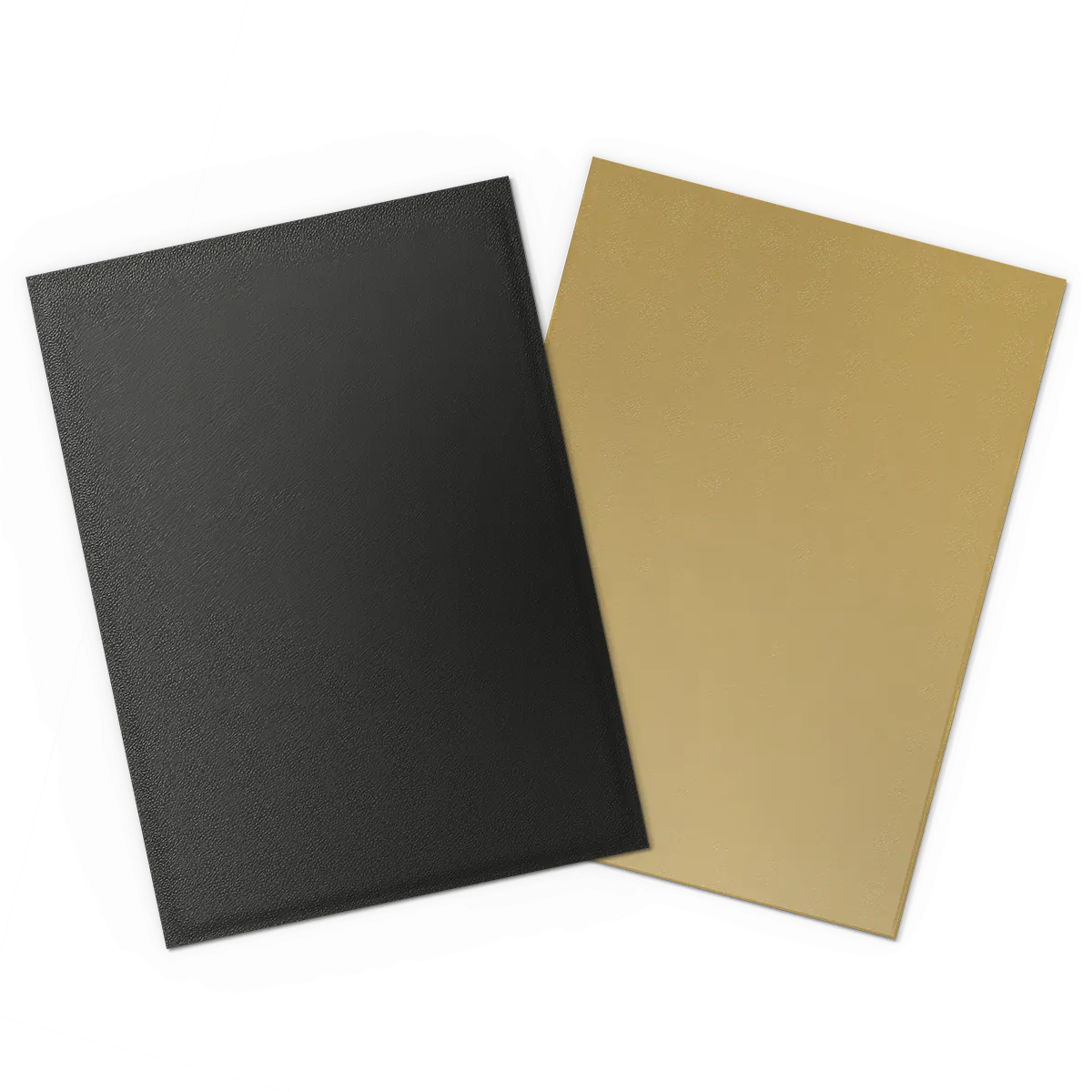 DS - Standard Dual Sleeves - Black & Gold [Matte] -  (100 Sleeves) (Kopie)