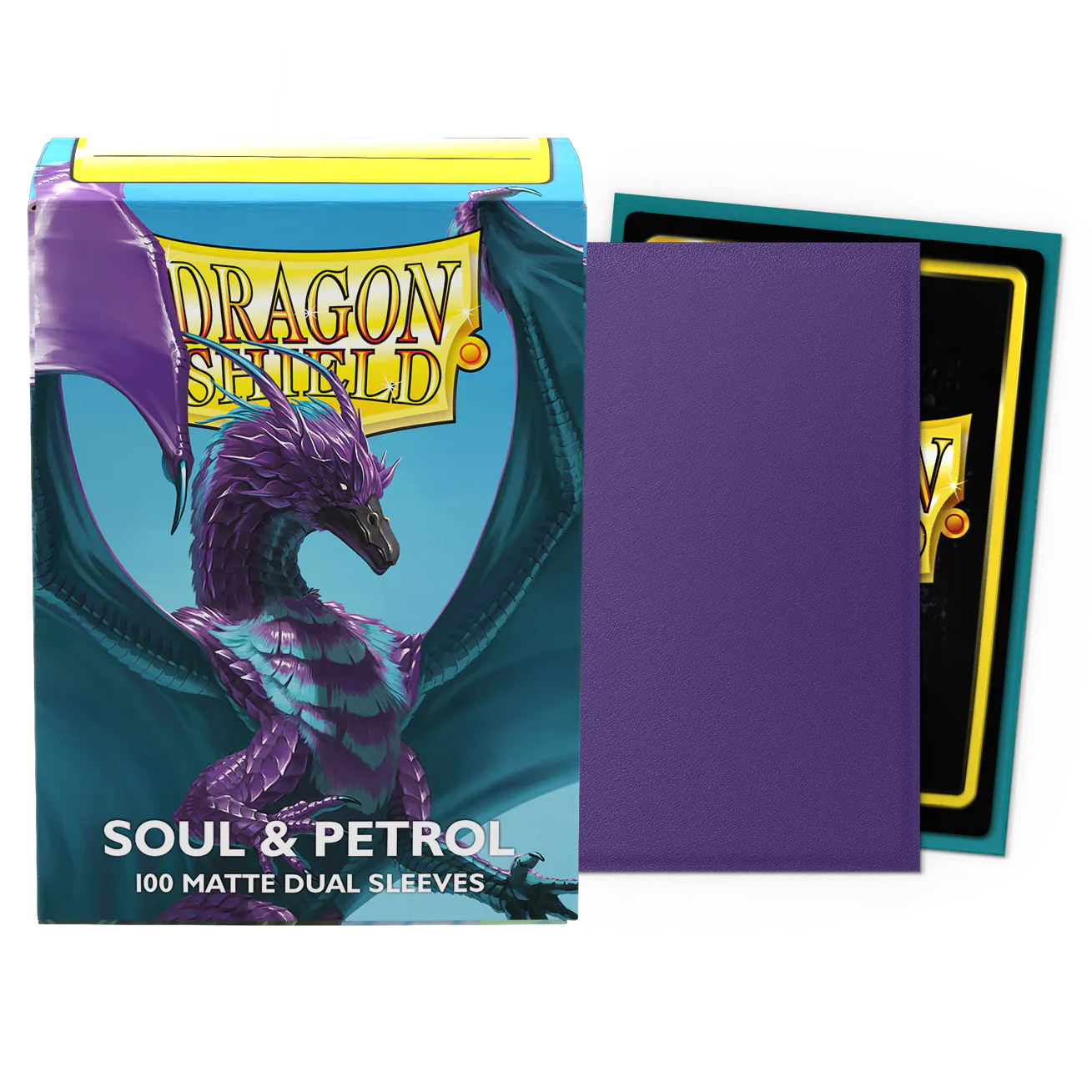DS - Standard Dual Sleeves - Soul & Petrol [Matte] - (100 Sleeves)