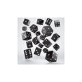 Q Workshop - Full Pack: 20er Set D6 Würfel - Black&White