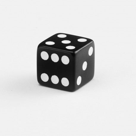 Q Workshop - Full Pack: 20er Set D6 Würfel - Black&White