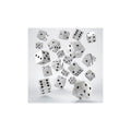 Q Workshop - Full Pack: 20er Set D6 Würfel - Pearl&Black