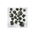Q Workshop - Full Pack: 20er Set D6 Würfel - Bottle green & Gold