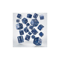 Q Workshop - Full Pack: 20er Set D6 Würfel - Cobalt&White