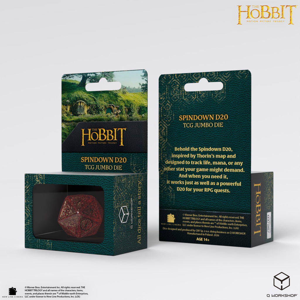 The Hobbit Spindown D20 - Ember TCG Jumbo Die: Ember