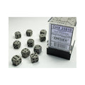 Chessex - 36er Box Würfel - Opaque Dark Grey/black 12mm D6 Dice Block (36 dice)