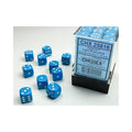 Chessex - 36er Box Würfel - Opaque Light Blue/white 12mm D6 Dice Block (36 dice)