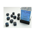 Chessex - 36er Box Würfel - Opaque Dusty Blue/copper 12mm D6 Dice Block (36 dice)